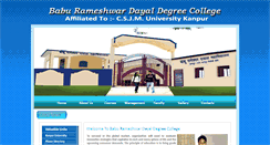 Desktop Screenshot of brddegreecollegefattepur.com